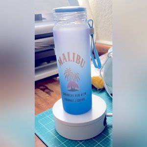 Glass water bottle